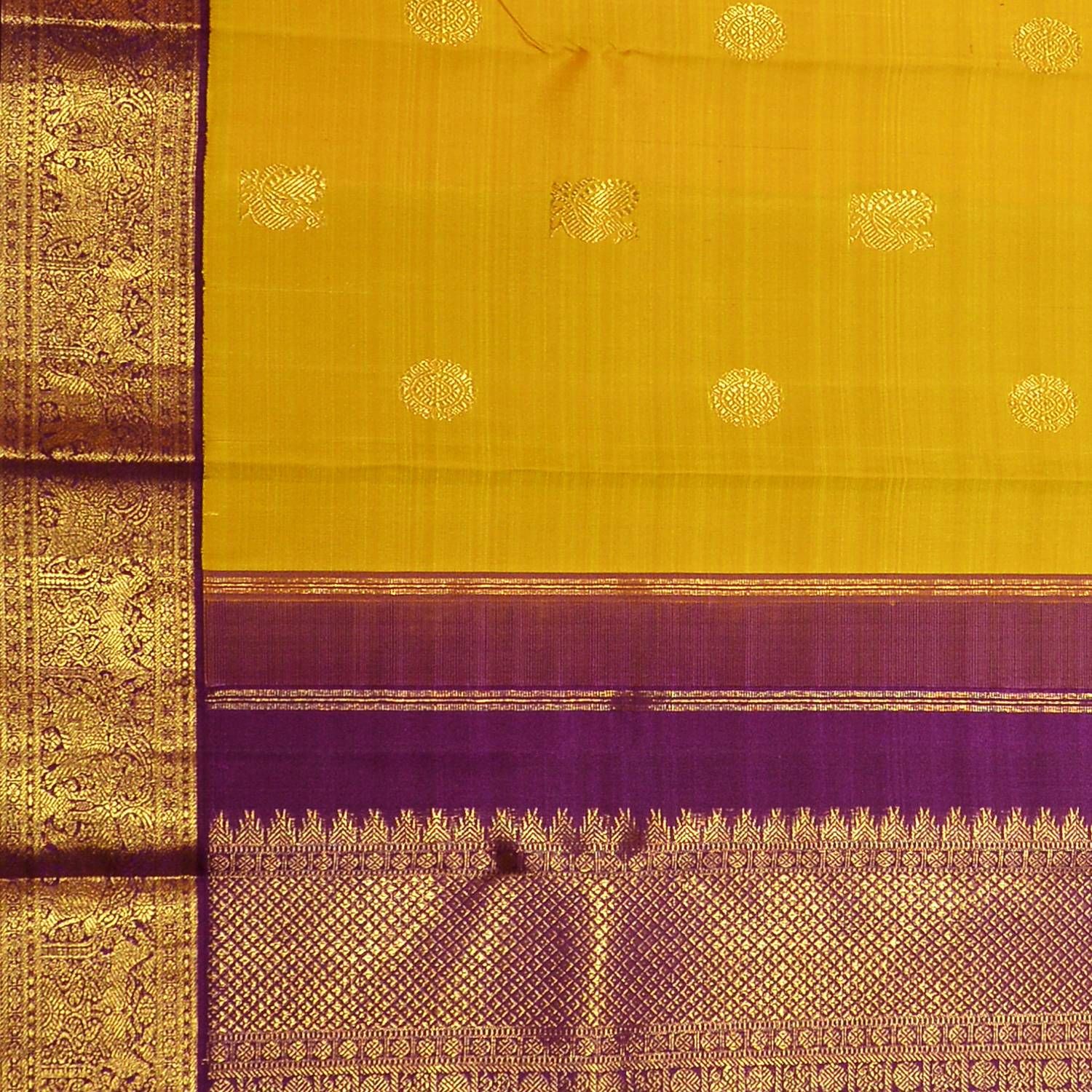 Banarasi Silk Woven Saree In Yellow Colour - SR5415975