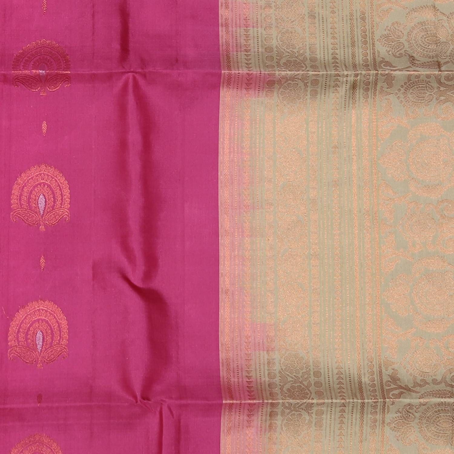 Sandal Color Silver – Wedding/Bridal Silk Saree | Rainbow Silks Sarees