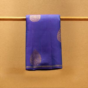 Sky Blue Coloured Kanchipuram Silk Saree with Contrast  Blue Pallu.