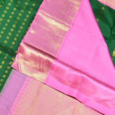 Ruby Pink Woven Paithani Silk Saree – Ethnos