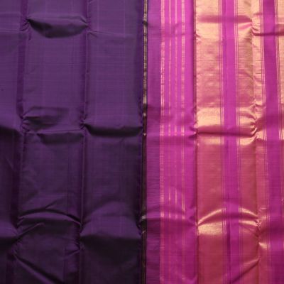 Dark Purple Coloured Kanchipuram Silk ...
